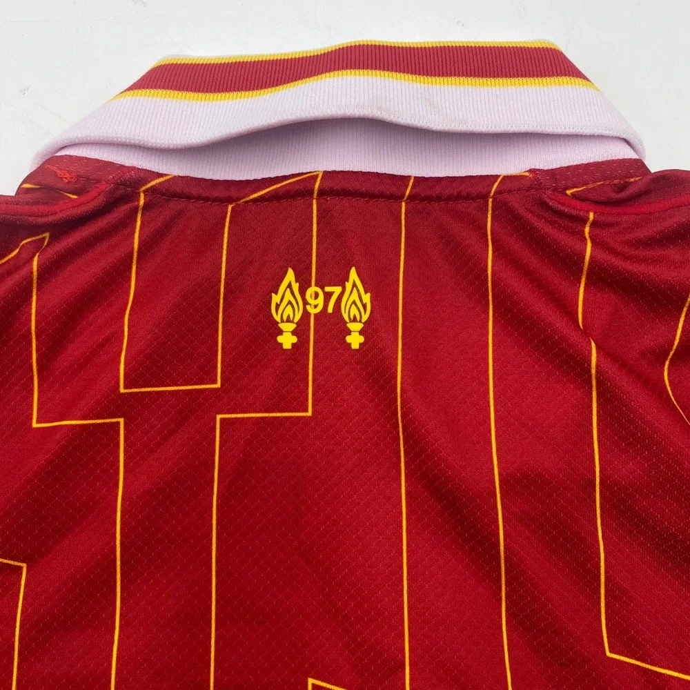 LIVERPOOL Nike Dri-FIT Home Jersey Mens XL Red Yellow Geometric Soccer Shirt NEW